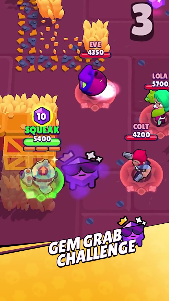Brawl Stars #shorts - Gem Grab Challenge!