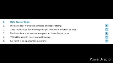 Chapter -5 More on Tux Paint (True/False)