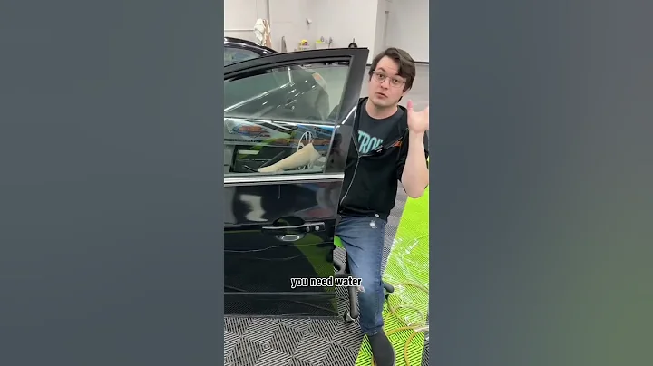 Tint without water?! 💦 #cars #diy #tint #windowtint