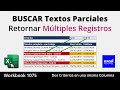 Cómo BUSCAR Textos Parciales y Retornar Múltiples Registros en Excel (Multicriterio en una Columna)