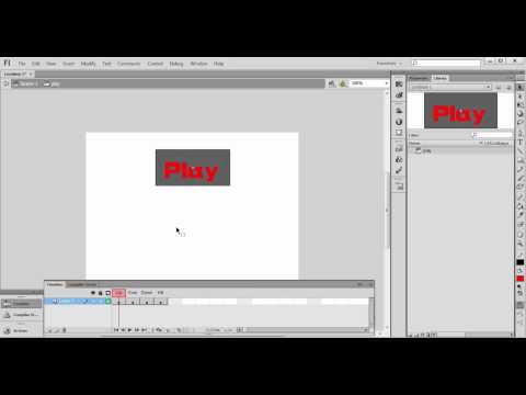 How to make buttons in flash cs6