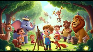 🎨 The Little Painter’s Soft Stroke 7 🌙🖌️ | Gentle Lullaby for Kids | Bedtime Music & Sleep Song screenshot 5