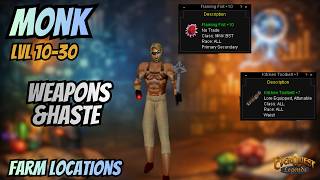 EverQuest Legends Monk Lvl 10-30 Weapon/Haste Farm Locations | EverQuest Early Game Must Grabs screenshot 1