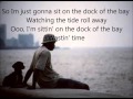 Otis Redding Sittin' on the dock of the bay lyrics