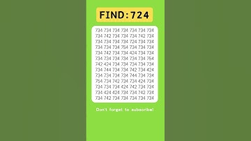 Find odd numbers - 724 - #odd #quiz #braintest