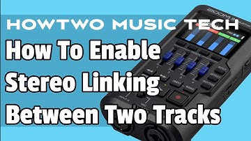 How To Enable Stereo Linking Between Two Tracks ZOOM R4