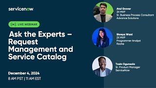 Ask the Experts -- Get your Service Catalog in Order
