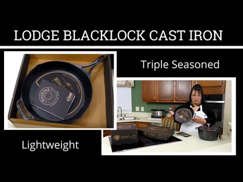 Lodge Blacklock Cast Iron Skillet & Dutch Oven Triple Seasoned &  Lightweight