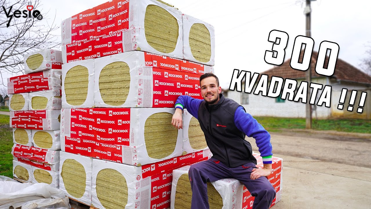 Izolacija potkrovlja kamenom vunom Epizoda 1