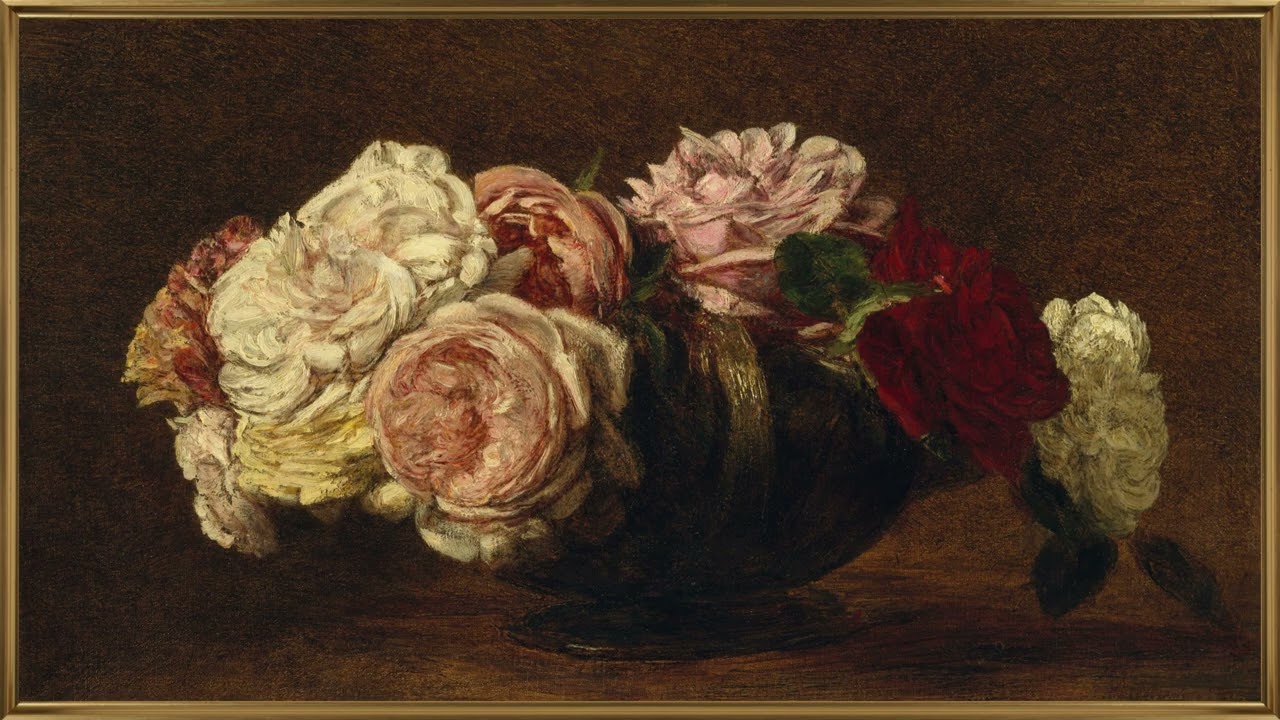 4K Classical Floral Still Life | Vintage Flower Painting | Frame TV Art Display (2 Hours)