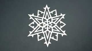 Paper Snowflake in 2 minutes crafts - Christmas DIY