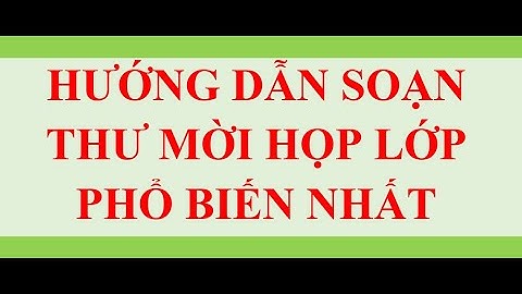 Mẫu công văn mời họp tổng kết cuối năm