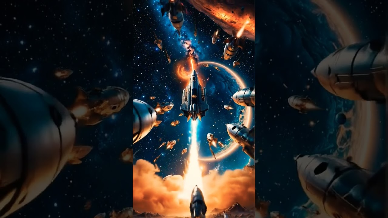 Intergalactic rocket launch 