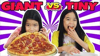 GIANT VS TINY FOOD CHALLENGE!