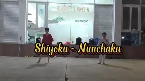 Nunchaku côn nhị khúc - bài quyền Shiyoku Tứ Phương Côn. @SHOTOKANKARATEVANTY