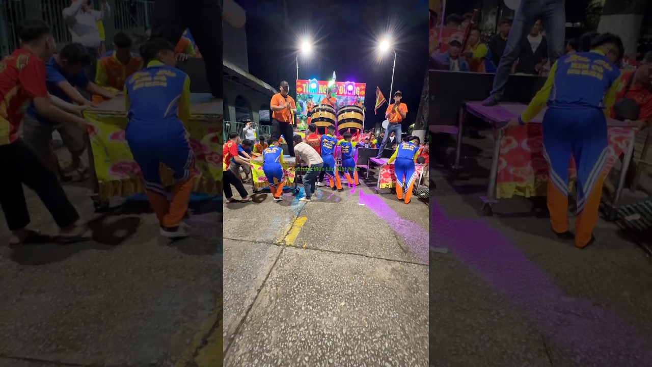 xe đánh trống múa lân đường phố cực vip 2025 