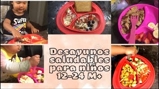 Desayunos saludables para niños 12-24M +#desayunossaludables