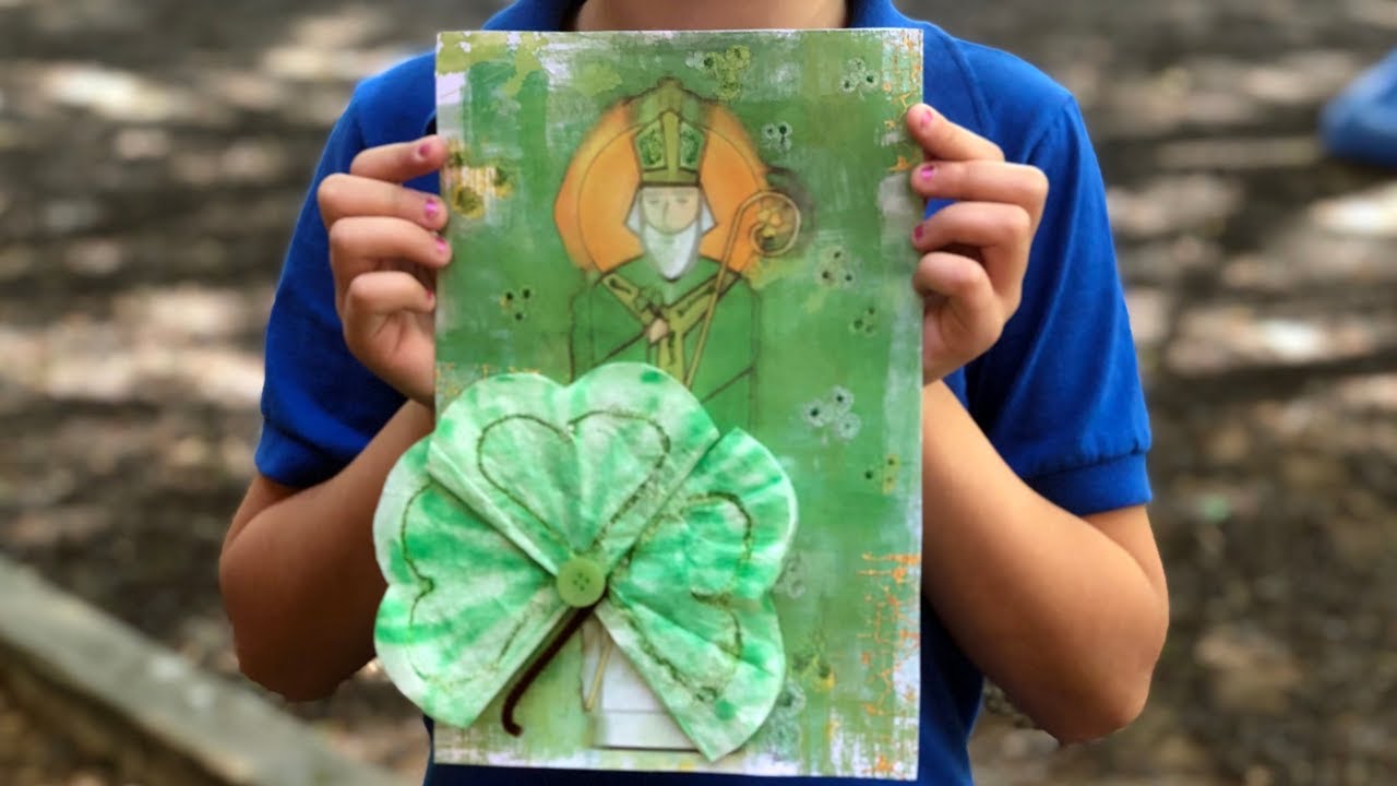 June 16th-Holy Trinity Clover craft