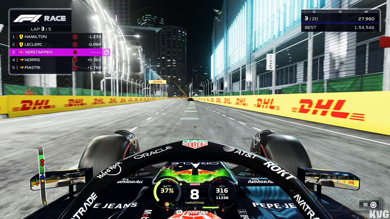 F1 25 - Marina Bay Street Circuit (Singapore Grand Prix) - Gameplay (PS5 UHD) [4K60FPS]