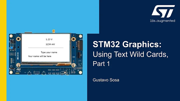 STM32 Graphics: Using Text Wild Cards, Part 1