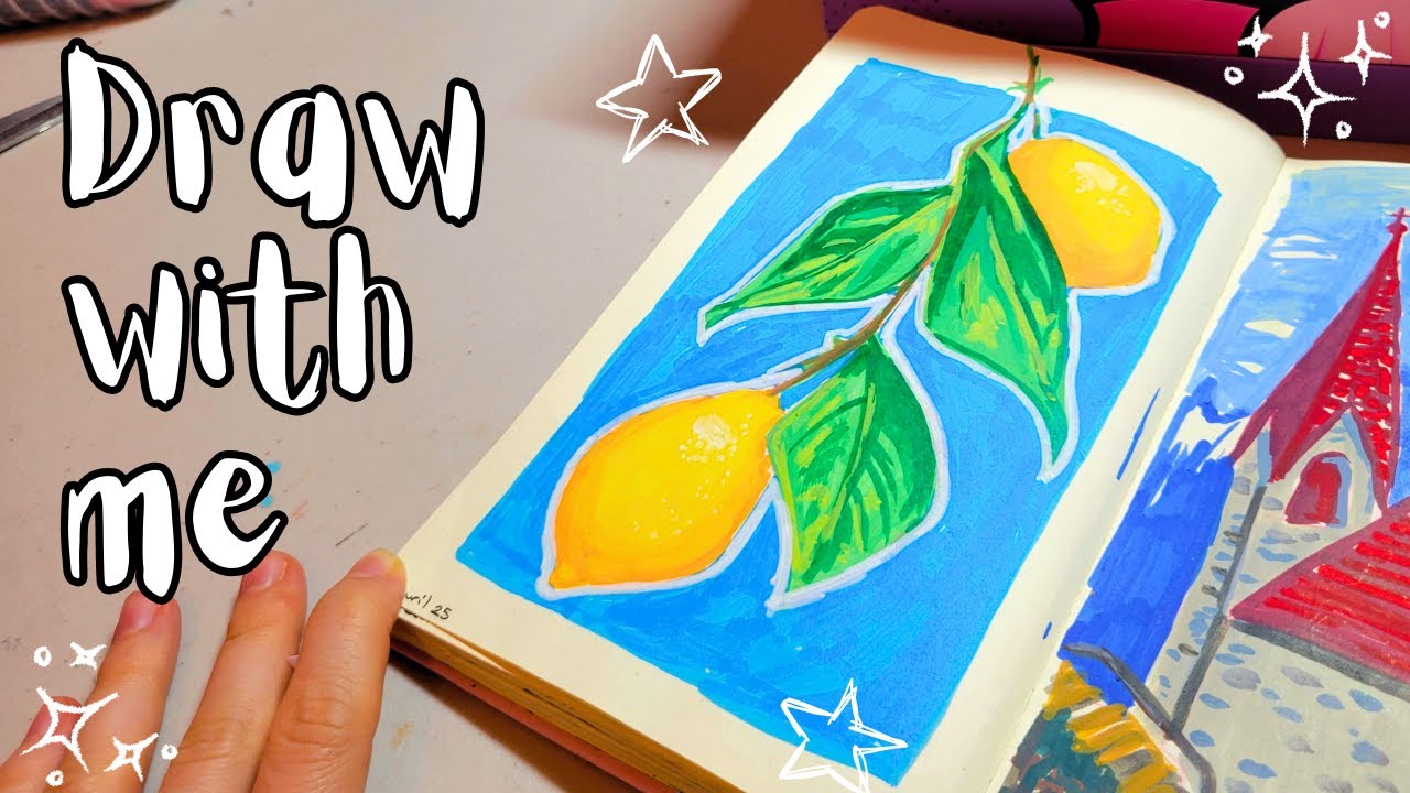 Draw with me! Acrylic markers session!