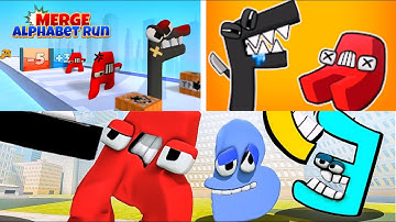 MERGE ALPHABET LORE RUN BATTLES⚡ALPHABET MERGE MONSTER MASTER #alphabetlore #alphabetgame