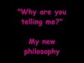 "My New Philosophy" from You're A Good Man, Charlie Brown karaoke/instrumental