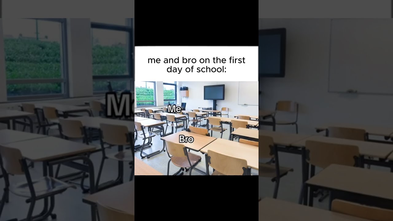 POV Me And Bro On The First Day Of School Shorts