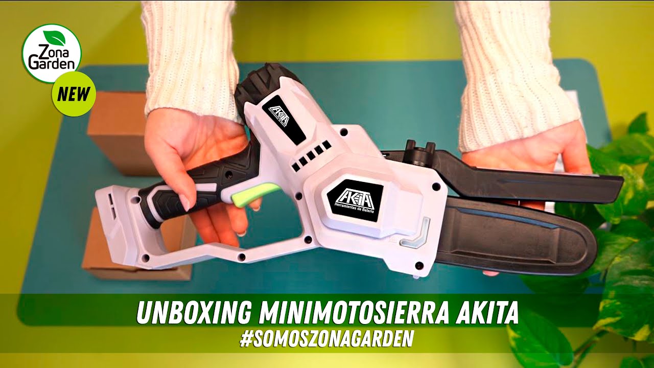 Motosierra a Batería! 🔋 // La mejor Motosierra de mano // #Akita