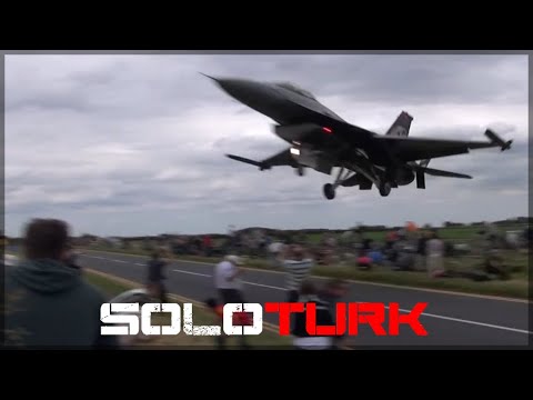 SoloTürk İngiltere F16 Düşük Seviye Uçuşu / SoloTurk UK F16 Low Level Flight [HD]