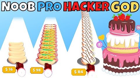 NOOB vs PRO vs HACKER vs GOD - I Want Pizza Gameplay Part 2 | All Levels (Android, iOS)