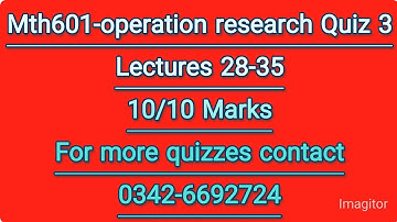 mth601 Quiz 3 2023||💯 percent Answer