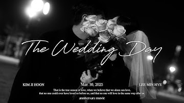 Wedding. 영화같은 식전영상 💍🤍 하객 반응 최고 💗.. | 🎧 BILLIE EILISH - BIRDS OF A FEATHER