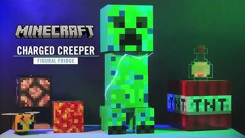 Minecraft Charged Creeper Figural Mini Fridge