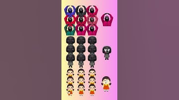 Spot the Odd One Out Challenge! Squid Game Challenge #shorts #tiktok #squidgame #emoji #funny