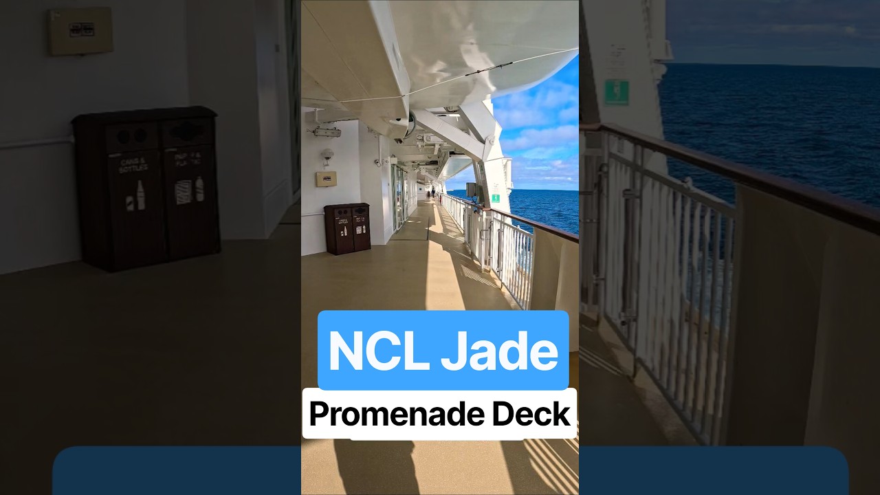 NCL Jade Promenade Deck #ncl #norwegian #nclcruise #jade #outdoors #views #cruise #cruiseship