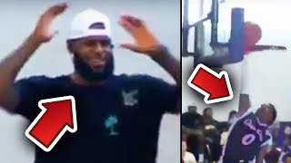 LeBron's AWESOME Reaction To His Son's Dunk Attempt