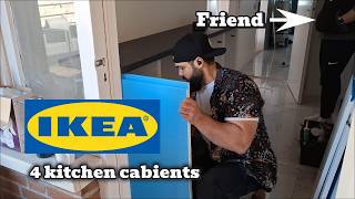 Installing 4 IKEA kitchen cabinets 64