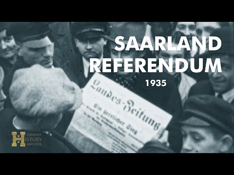 63 Germany 1935 Die Saar Bleibt Deutsch - Saarland Referendum Dr. Joseph Goebbels