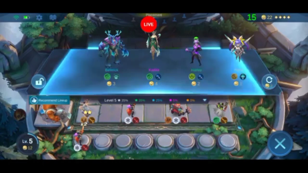 Magic Chess One Hit Delete line up