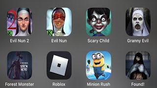 Evil Nun 2, Evil Nun, Scary Child, Granny Evil, Forest Monster, Roblox, Minion Rush, Found! screenshot 1