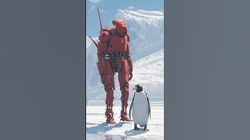 Alien 👽 Robo and a Penguin 🐧 🥺. #story #sad #ai #aishorts #shorts