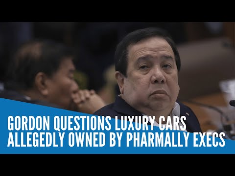 Gordon questions luxury cars allegedly owned by Pharmally execs