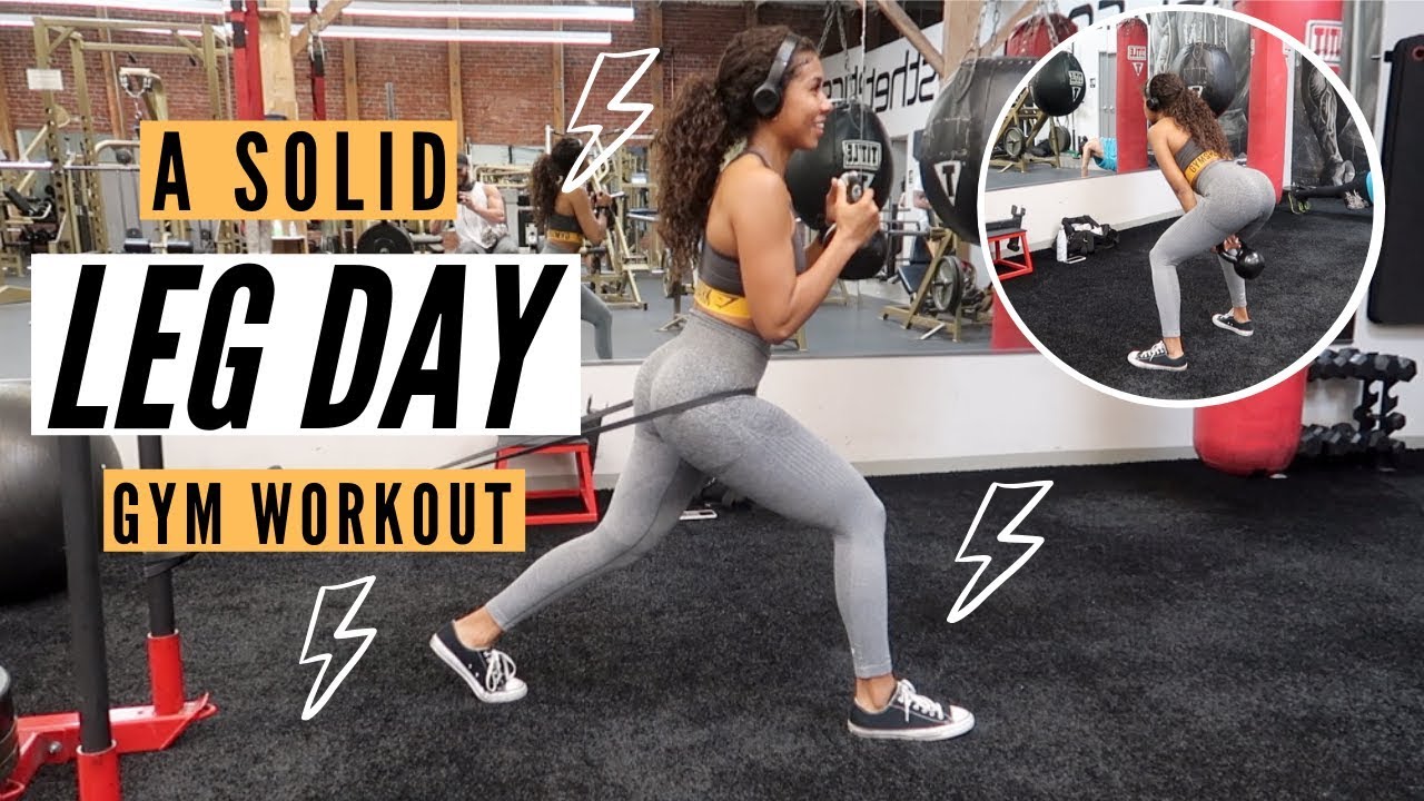 FULL LEG DAY GYM WORKOUT Explained | Booty, Hamstrings, Quads - YouTube