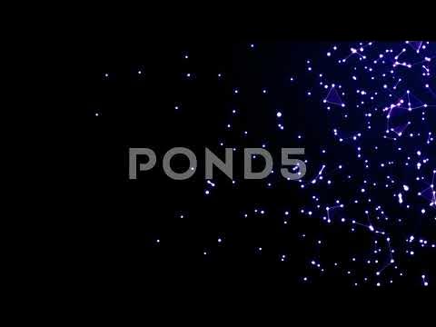 Abstract Plexus Of Lines And Dots On A Dark Background - YouTube