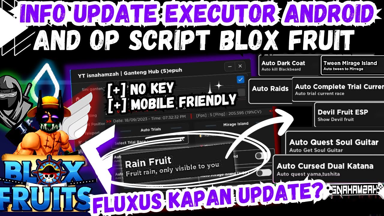 UPDATE ] FLUXUS ANDROID EXECUTOR AND BLOX FRUIT SCRIPT NO KEY, AUTO QUEST  RACE V4