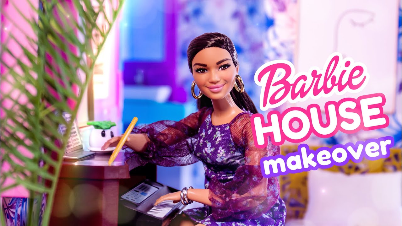 Glam Barbie doll house tour! Play Toys! 