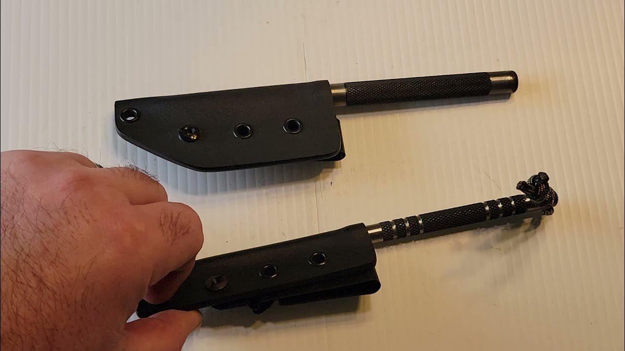 DIY self defense spikes made from harbor freight punches YouTube