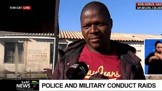 Police Sandf Conduct Raids At The Vosloorus Hostels