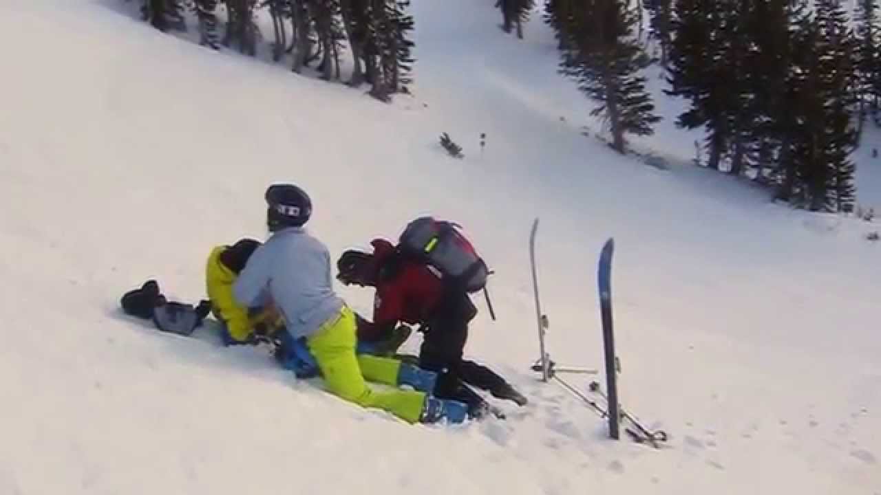 "752 On Scene", Ski Patrol Rescue, Accident with Broken Leg YouTube